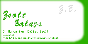 zsolt balazs business card